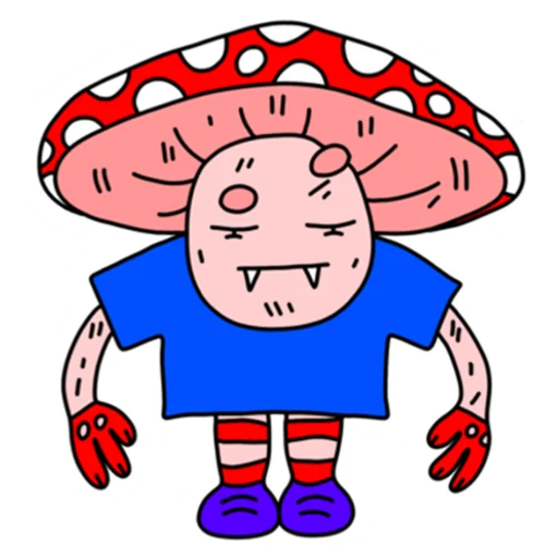😑 Стикер «Mushroom Vampire» для Telegram