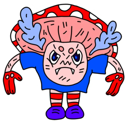 😡 Стикер «Mushroom Vampire» для Telegram