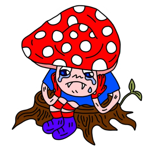 😢 Стикер «Mushroom Vampire» для Telegram