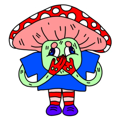 🤢 Стикер «Mushroom Vampire» для Telegram