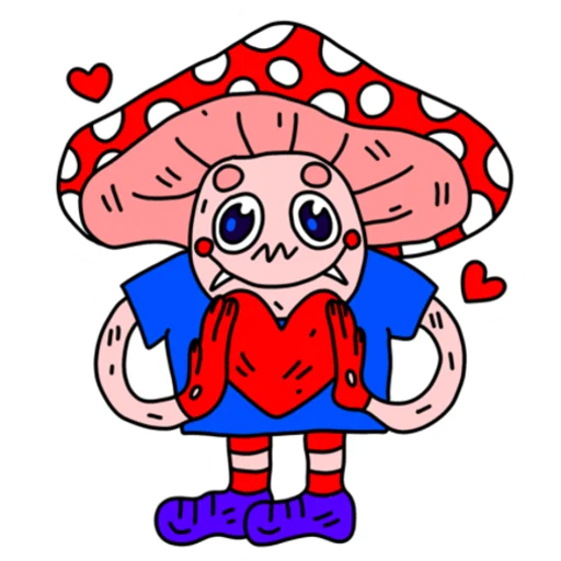 🥰 Стикер «Mushroom Vampire» для Telegram