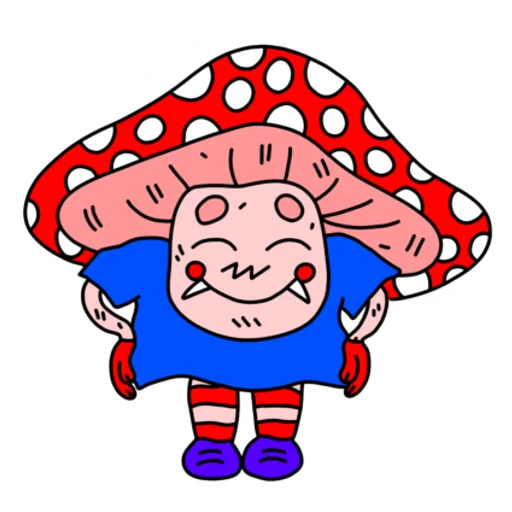 ☺️ Стикер «Mushroom Vampire» для Telegram