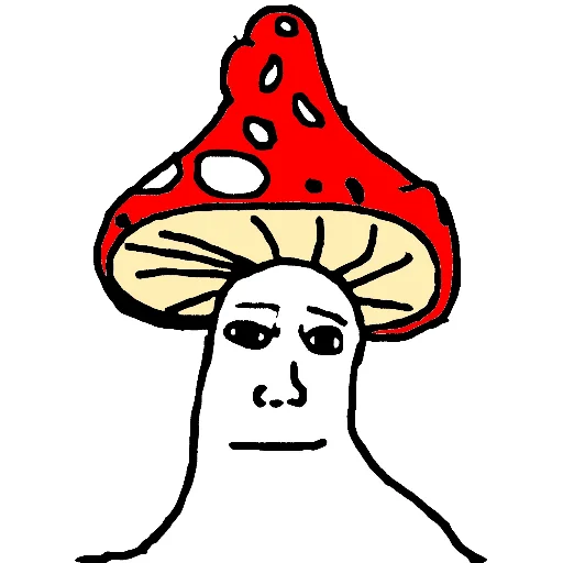 🍄 Стикер «mushroom man» для Telegram