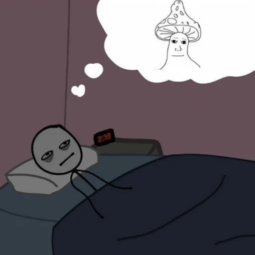 😴 Стикер «mushroom man» для Telegram