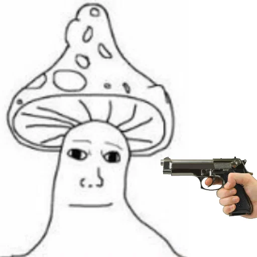 🍄 Стикер «mushroom man» для Telegram