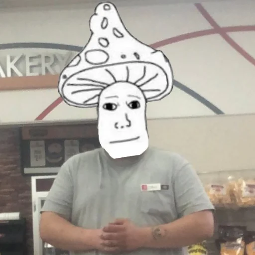 🍄 Стикер «mushroom man» для Telegram