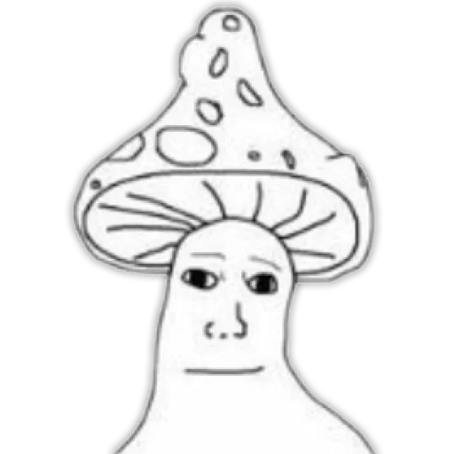 Стикерпак mushroom man для Telegram