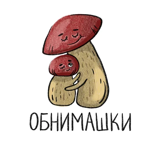 🤗 Стикер «Mushrooms» для Telegram