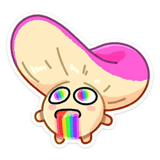 🌈 Стикер «Грибосики» для Telegram