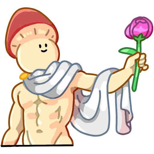🌺 Эмодзи «Грибосики» для Telegram