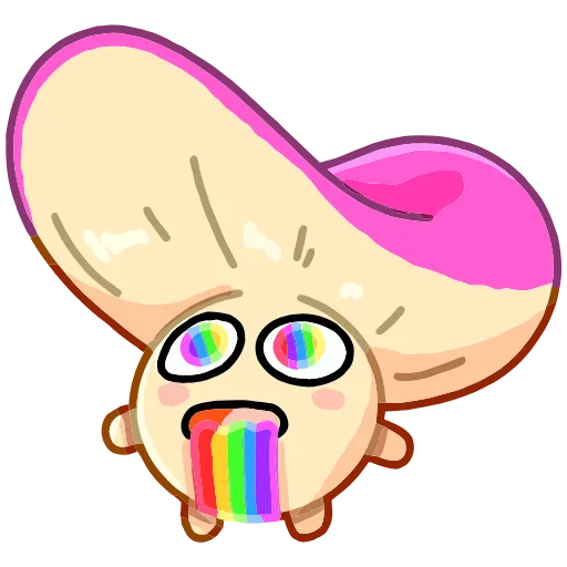 🌈 Эмодзи «Грибосики» для Telegram