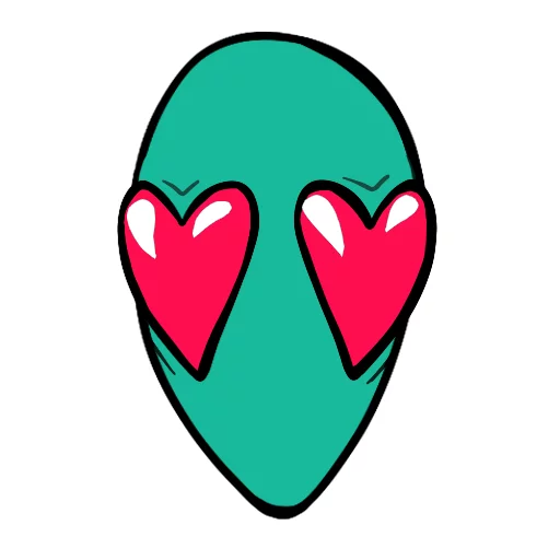 😍 Стикер «musically_alien» для Telegram