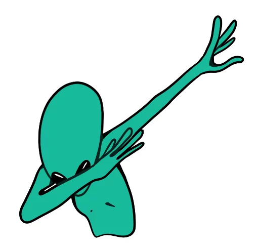 🐯 Стикер «musically_alien» для Telegram