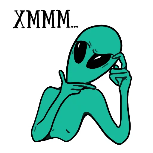 💬 Стикер «musically_alien» для Telegram