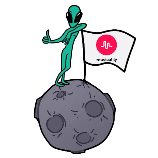Стикерпак musically_alien для Telegram