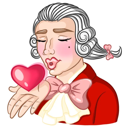 😘 Стикер «Композиторы» для Telegram