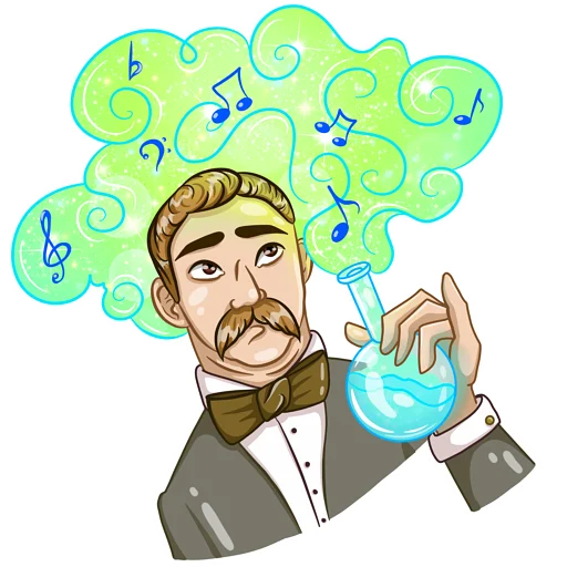 🧪 Стикер «Композиторы» для Telegram