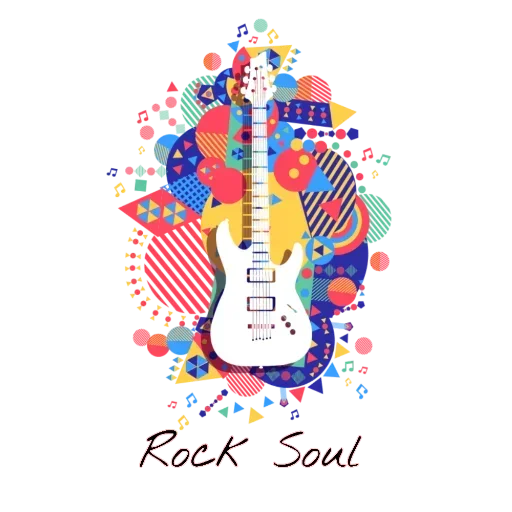 🎸 Стикер «Music Is My Blood» для Telegram