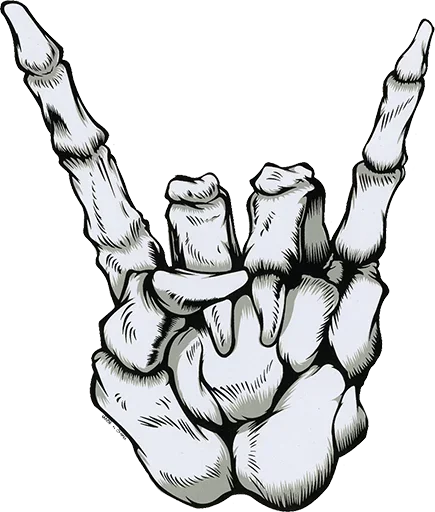 🤘 Стикер «Music Is My Blood» для Telegram