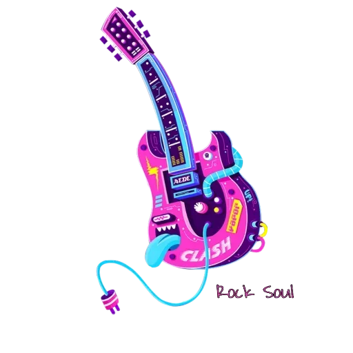 🎸 Стикер «Music Is My Blood» для Telegram