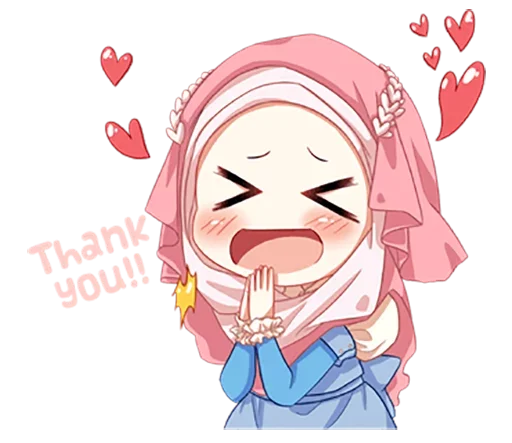😆 Стикер «Hijab Princess» для Telegram