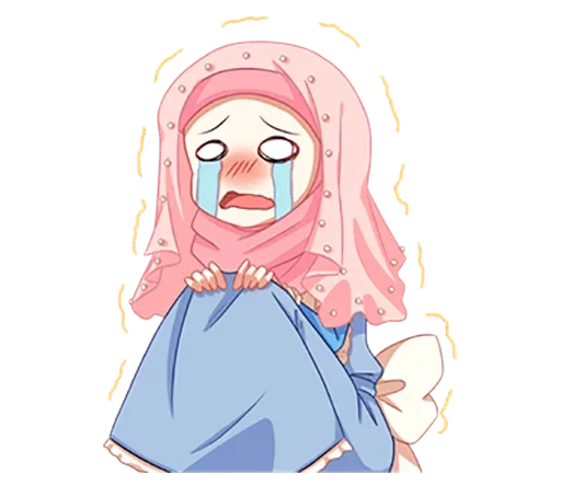 😭 Стикер «Hijab Princess» для Telegram
