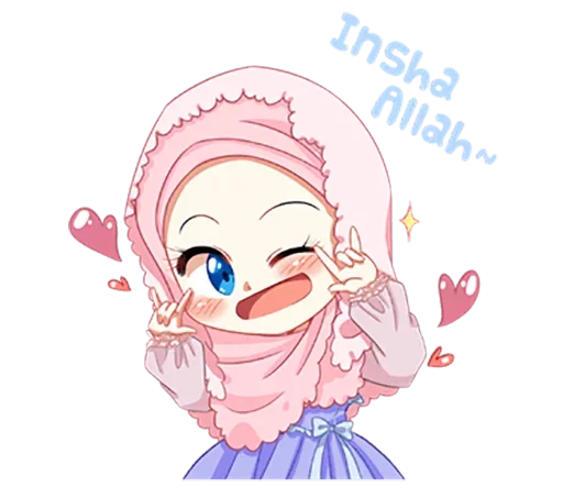 😉 Стикер «Hijab Princess» для Telegram