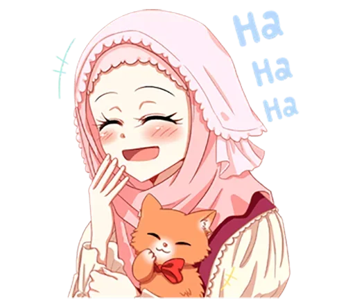 😆 Стикер «Hijab Princess» для Telegram