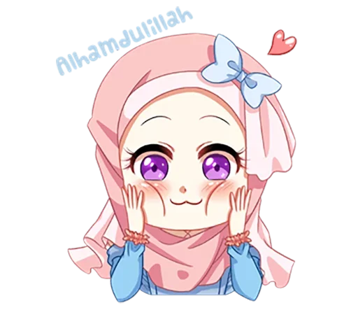 🙂 Стикер «Hijab Princess» для Telegram