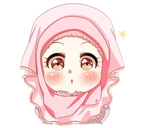 😮 Стикер «Hijab Princess» для Telegram