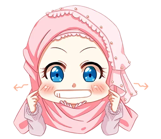 😁 Стикер «Hijab Princess» для Telegram