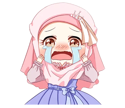 😢 Стикер «Hijab Princess» для Telegram