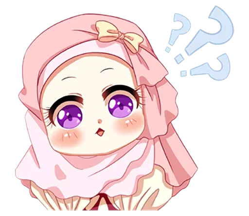 😕 Стикер «Hijab Princess» для Telegram