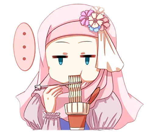 😒 Стикер «Hijab Princess» для Telegram