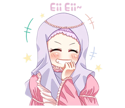 😆 Стикер «Hijab Princess» для Telegram