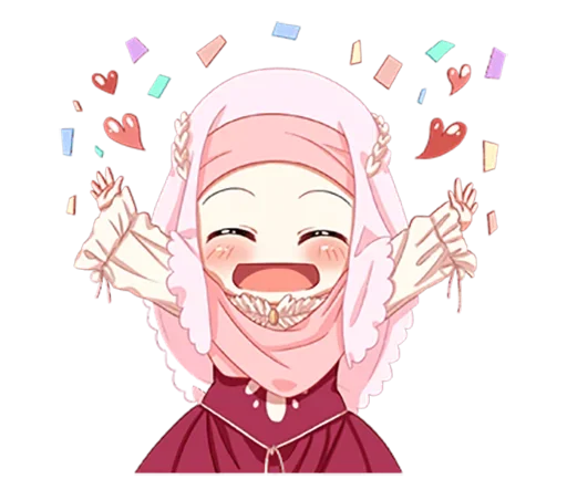 🤗 Стикер «Hijab Princess» для Telegram