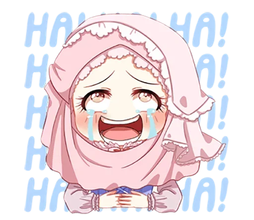 😂 Стикер «Hijab Princess» для Telegram