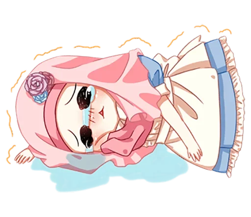 😢 Стикер «Hijab Princess» для Telegram