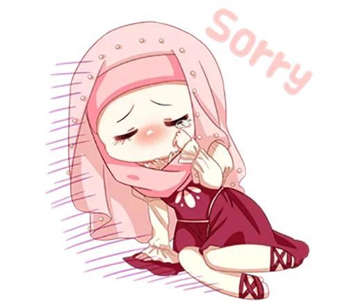 😔 Стикер «Hijab Princess» для Telegram
