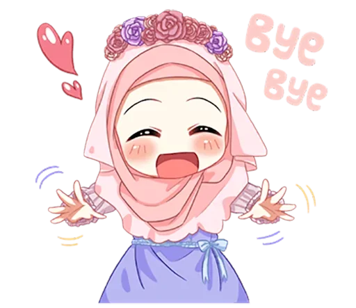 😊 Стикер «Hijab Princess» для Telegram