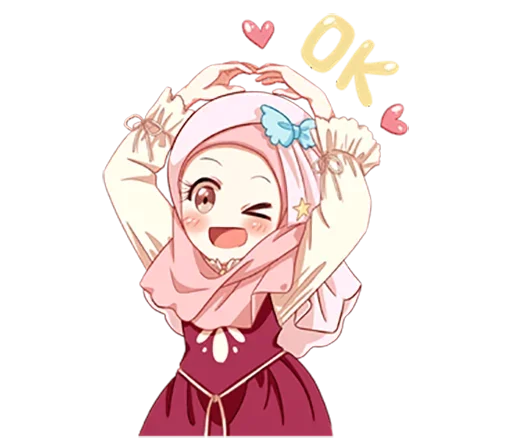 😉 Стикер «Hijab Princess» для Telegram