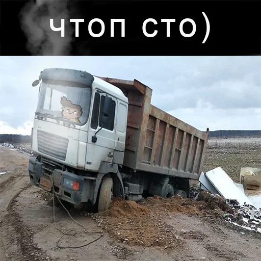 🤦‍♂️ Стикер «Мусоровоз что ли» для Telegram