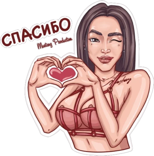 🙏 Стикер «Мустанг» для Telegram