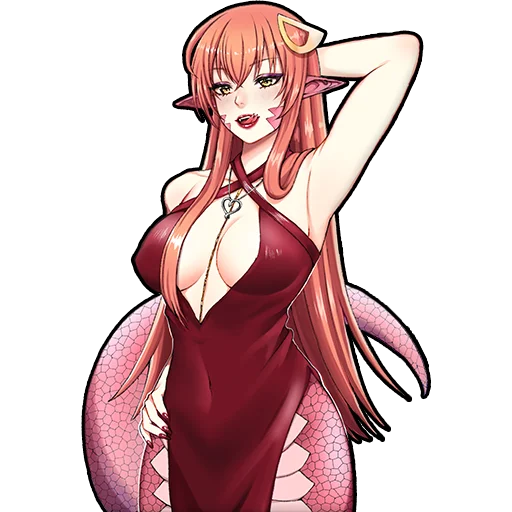 💋 Стикер «Monster Musume -Mīa» для Telegram
