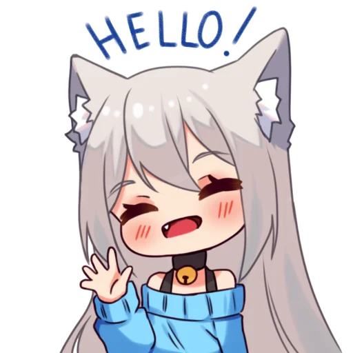 😊 Стикер «Кошка Муся к Дню Влюбленных» для Telegram