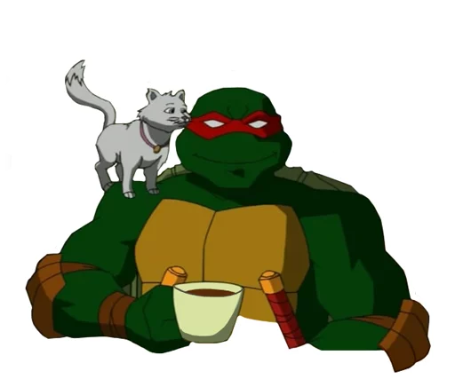 ☕ Стикер «Черепашки-ниндзя» для Telegram