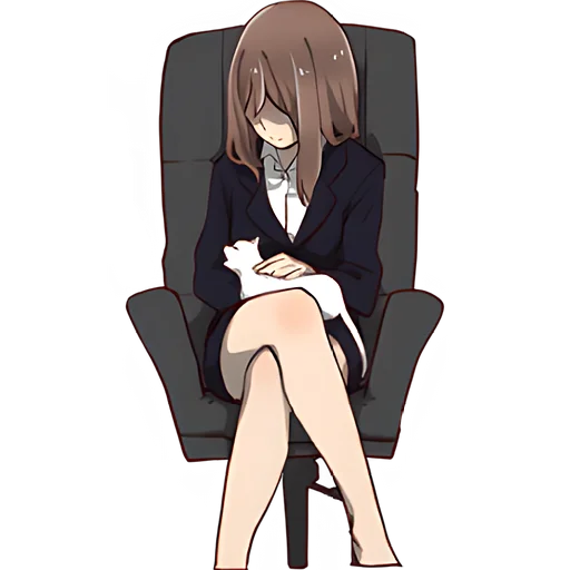 🐱 Стикер «Муза тян» для Telegram