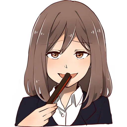 🤭 Стикер «Муза тян» для Telegram