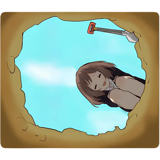 🪦 Стикер «Муза тян» для Telegram