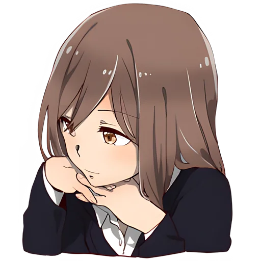 😊 Стикер «Муза-тян» для Telegram
